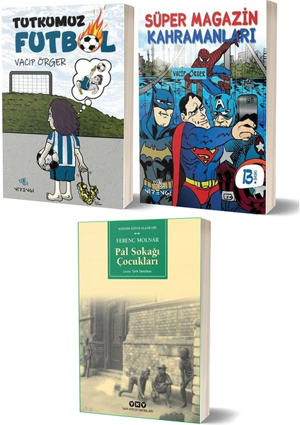 Tutkumuz Futbol - Süper Magazin Kahramanları - Pal Sokağı Çocukları 3 Kitap Set