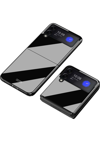 Samsung Galaxy Z Flip3 5g Için Piyano Boya Koruyucu Kılıf Siyah
