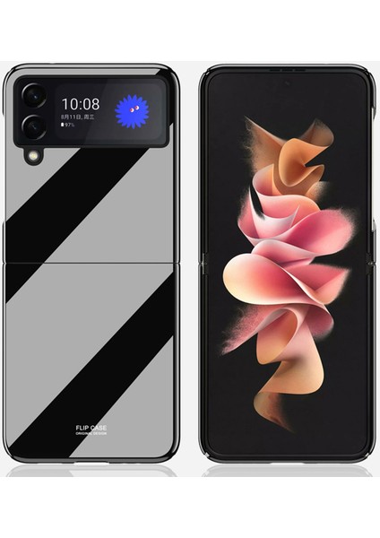 Samsung Galaxy Z Flip3 5g Için Piyano Boya Koruyucu Kılıf Siyah modelleri