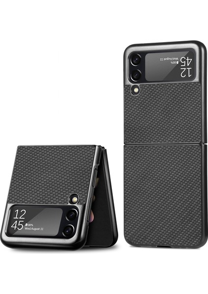 Samsung Galaxy Z Flip3 5g Için Çapraz Pc Koruyucu Kılıf Siyah fiyatları