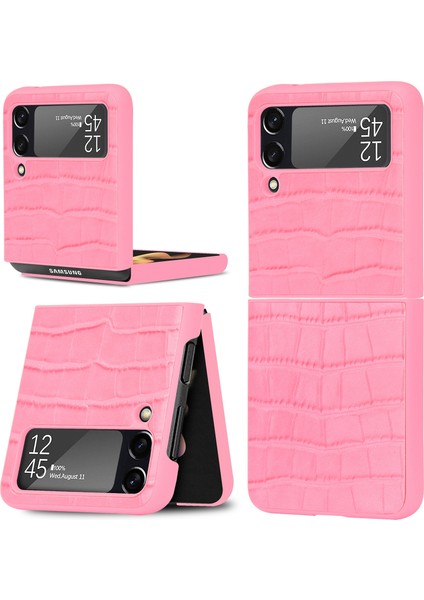 Samsung Galaxy Z Flip3 5g Için Bambu Doku Telefon Kılıfı Pembe fiyatları