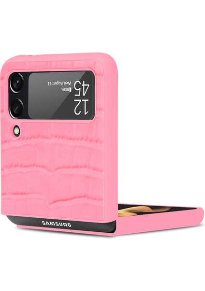 Samsung Galaxy Z Flip3 5g Için Bambu Doku Telefon Kılıfı Pembe fırsatları