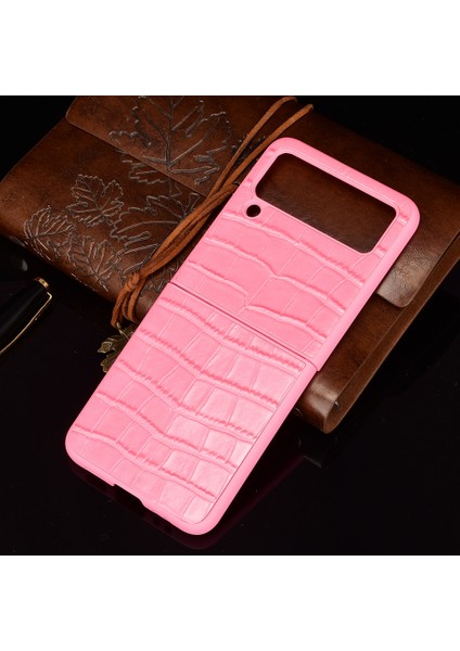 Samsung Galaxy Z Flip3 5g Için Bambu Doku Telefon Kılıfı Pembe indirimleri