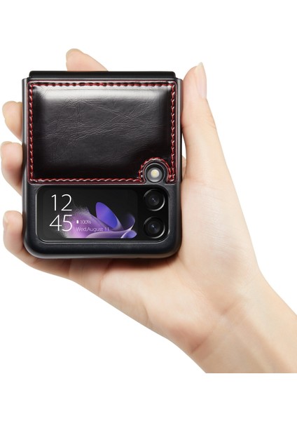 Caseme 003 Samsung Galaxy Z Flip3 5g Için Telefon Kılıfı Kırmızı fırsatları
