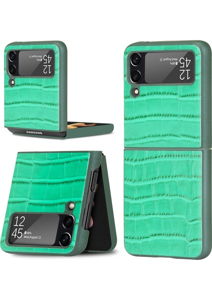 Samsung Galaxy Z Flip3 5g Için Bambu Doku Telefon Kılıfı Yeşil fiyatları