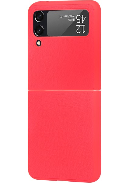 Samsung Galaxy Z Flip3 5g Için Çapraz Doku Telefon Kılıfı Pembe(Yurt Dışından)