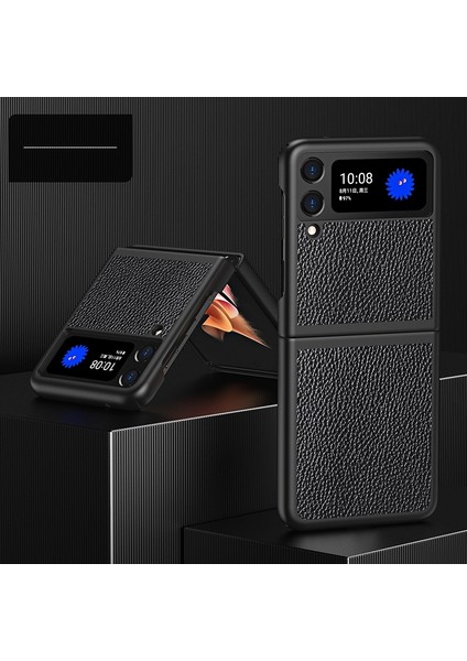 Samsung Galaxy Z Flip3 5g Için Çapraz Doku Kılıf Siyah fiyatları