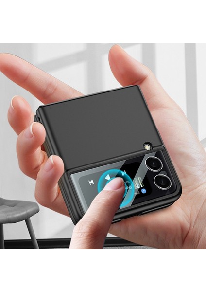 Samsung Galaxy Z Flip3 5g Için Gkk Ultra-Ince Tam Kapak Kılıf Siyah fiyatları
