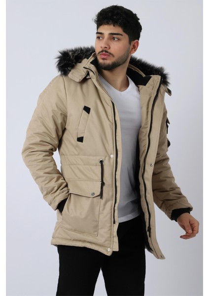 Stilkombin Bill Içi Kürklü Kapşonlu Mont & Kaban