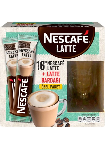 Latte 16'lı + Özel Latte Bardak