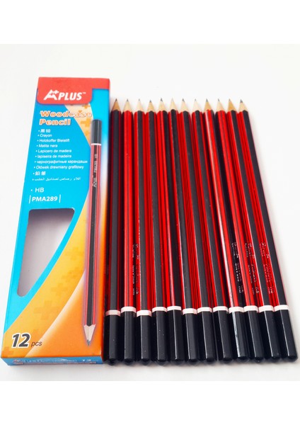 Aplus Kutulu 12'li Mercanlı Hb Kurşun Kalem