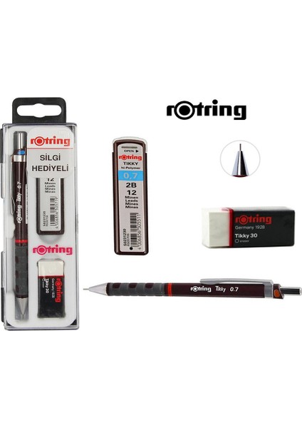 Rotring Tikky Versatil Okul Seti 05 - 07 mm Farklı Renkler