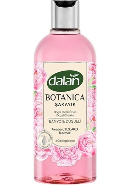 Botanica Doğal Çiçek Özleri Doğal Gliserin Duş Jeli Şakayık Kokulu 2 Adet x 500 ml