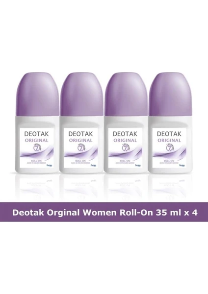 Roll-On Bayan Deodorant 35 Ml X 4 Adet