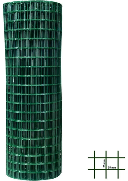 Nalburtek Puntalı Tel Pvc Kaplı Tel 25X25MM 150 cm 25MT