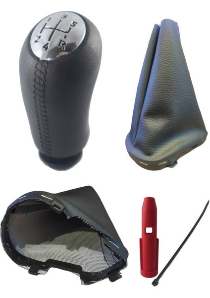 Symbol 2 Kasa Plastik Vites Topuzu ve Körüğü Parlak Krom