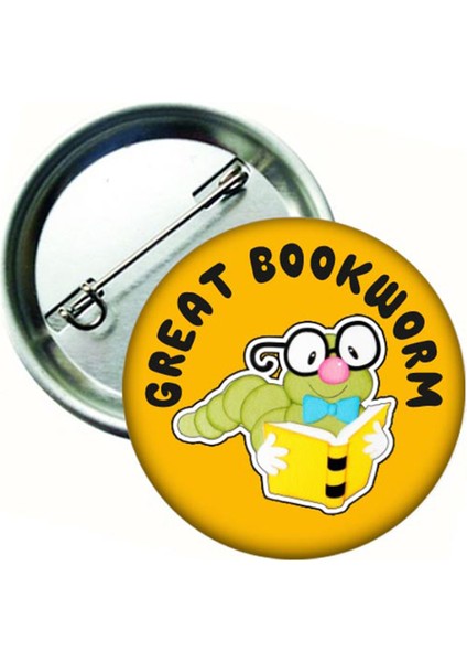 Great Bookworm Ingilizce Öğrenci Rozeti