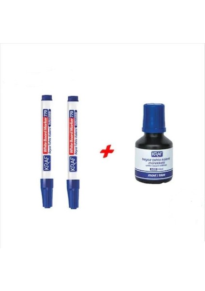 Kraf 770 2 Adet Tahta Kalemi + 1 Adet 445G Tahta Kalemi Mürekkebi