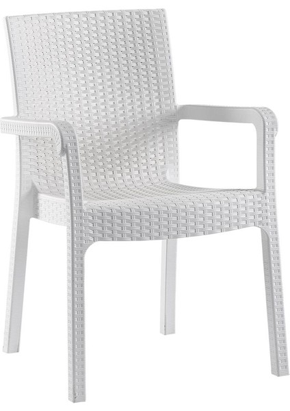 Markiz Rattan Koltuk Beyaz | 6'lı Set