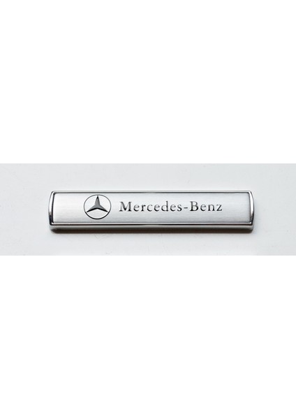 Mercedes-Benz Çamurluk Arması Gümüş Gri (1ADET) 1.5cm x 7.5cm
