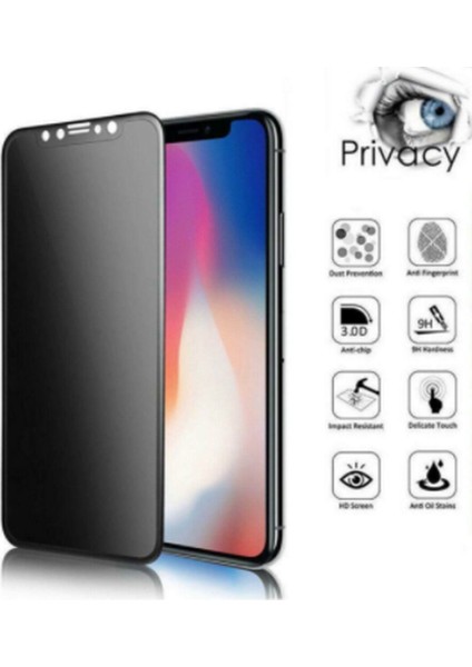 Iphone 11 Pro Hayalet Privacy Tam Ekran Cam Koruyucu(Tam Kaplama)