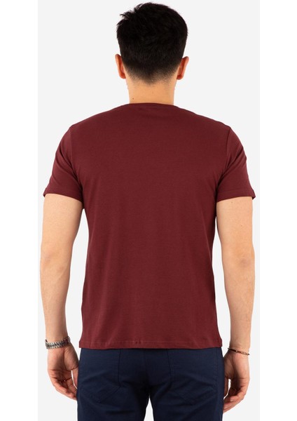 Regular Fit V Yaka %100 Pamuk Kısa Kollu Basic Penye T-Shirt-PE3602TY22 modelleri