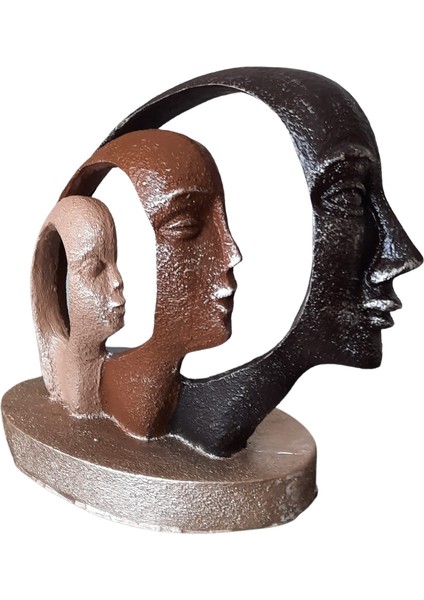 Aile Mask Baba Anne Çocuk Üç Yüzlü Mask