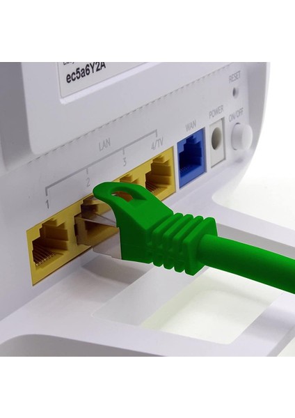 5 Adet CAT7 S/FTP Ethernet (Network, LAN) Kablosu, Yeşil, 50 cm modelleri