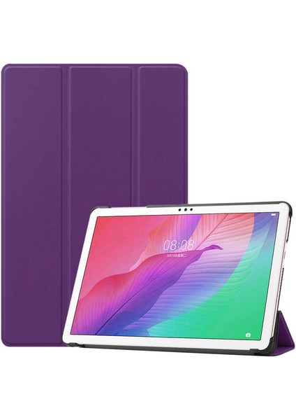 Huawei Matepad T10 Kılıf Deri Görünüm Standlı Kapak Tam Koruma Tablet Kılıfı