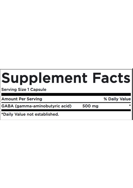 Premium Gaba High Potency 500MG 100 Capsul