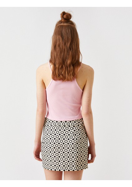 Halter Yaka Kelebek Baskılı Atlet fırsatları