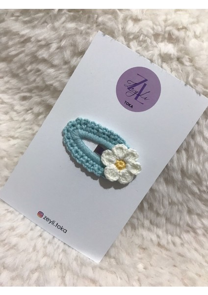 El Yapımı Örgü Çıtçıt Papatya Toka 28801