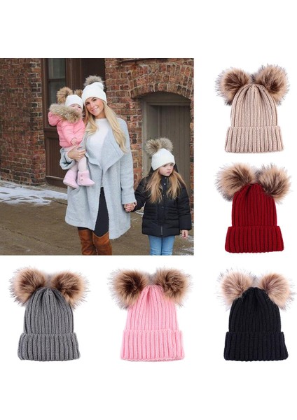 Sevimli Yenidoğan Bebek Kız Erkek Kış Örme Şapkalar Beyaz Kapaklar (Yurt Dışından) modelleri