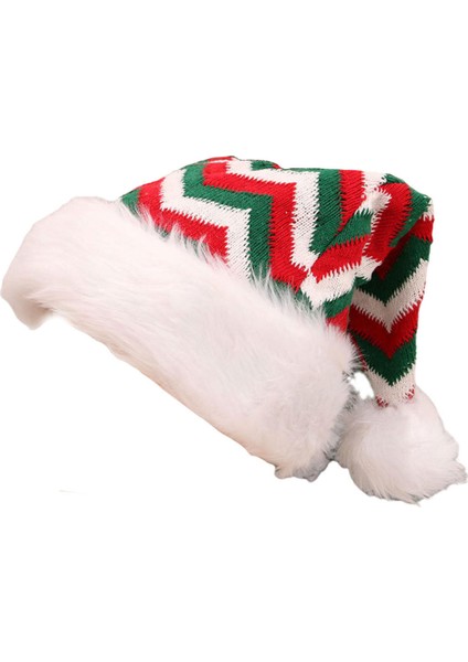 Noel Şapka Santa Claus Şapka Yetişkinler Noel Şapka Tatil Dekor Kırmızı Yeşil (Yurt Dışından)