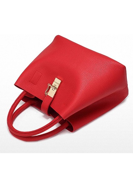 Kadın Çantaları Ünlü Moda Şeker Omuz Çantaları Kadın Tote Basit Trapez Kadın Messenger Çanta Ana Kesesi (Yurt Dışından) modelleri