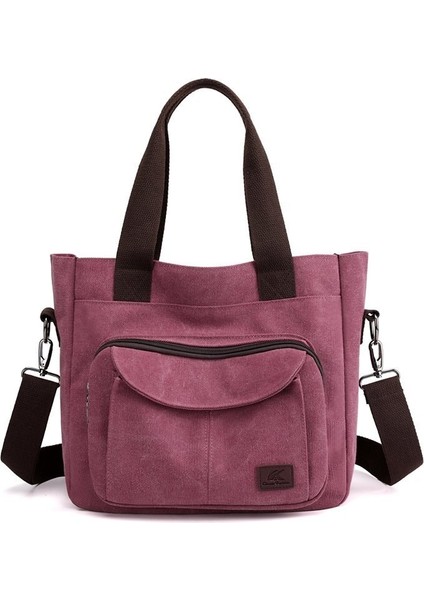 Boş Zaman Tuval Tote Omuz Alışveriş Çantaları Kadınlar Içın Omuz Retro Tuval Kadın Çantaları Yeniden Kullanılabilir Alışveriş Çantası Büyük Kadın Çantaları (Yurt Dışından)