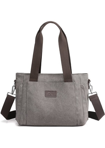 Kadın Moda Omuz Çantaları Çok Işlevli Tuval Crossbody Çanta Retro Çanta Seyahat Omuz Messenger Çanta Eğlence Paketi (Yurt Dışından)