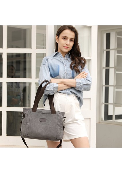 Kadın Moda Omuz Çantaları Çok Işlevli Tuval Crossbody Çanta Retro Çanta Seyahat Omuz Messenger Çanta Eğlence Paketi (Yurt Dışından) fiyatları