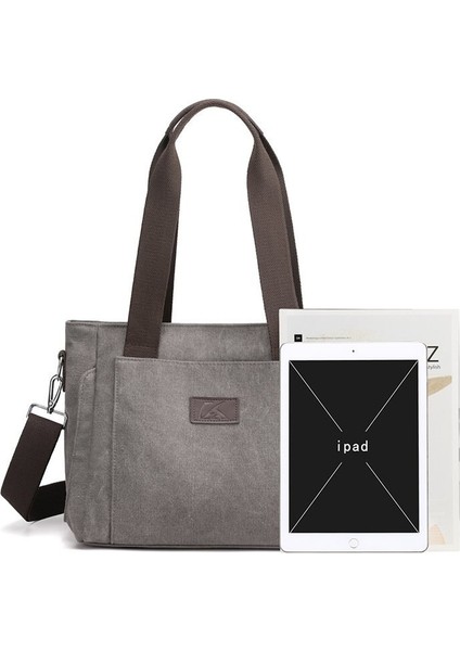 Kadın Moda Omuz Çantaları Çok Işlevli Tuval Crossbody Çanta Retro Çanta Seyahat Omuz Messenger Çanta Eğlence Paketi (Yurt Dışından) fırsatları