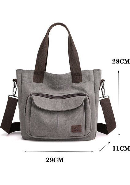 Boş Zaman Tuval Tote Omuz Alışveriş Çantaları Kadınlar Içın Omuz Retro Tuval Kadın Çantaları Yeniden Kullanılabilir Alışveriş Çantası Büyük Kadın Çantaları (Yurt Dışından) modelleri