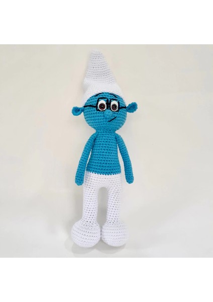 Gözlüklü Şirin Amigurumi Oyuncak