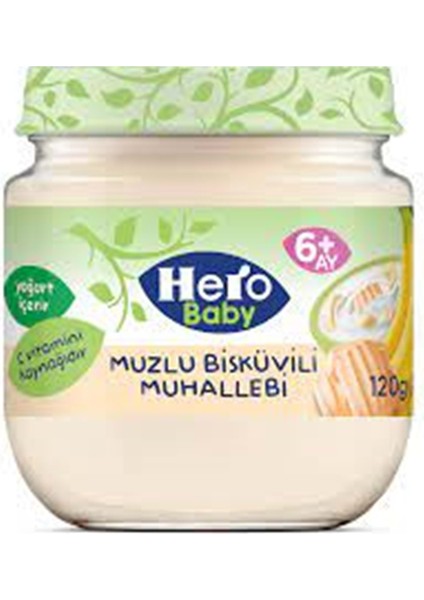 Hero Baby Mey.püreli Mama 120GR Muz.bisk.muhallebi