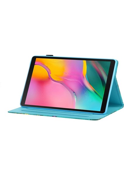 Galaxy Tab S6 Lite P610/P615 Için Desenli Kartlıklı Standlı Deri Koruyucu Tablet Kılıfı (Yurt Dışından)