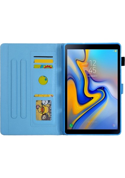 Galaxy Tab A7 Lite 8.7 Inç Için Desenli Standlı Koruyucu Deri Tablet Kılıfı (Yurt Dışından)