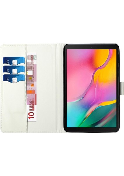 Galaxy Tab S7 Plus Için Desenli Pu Deri Standlı Tablet Kılıfı (Yurt Dışından)