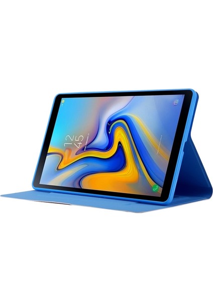 Galaxy Tab A7 10.4 (2020) Için Desenli Kartlıklı Standlı Deri Tablet Kılıfı (Yurt Dışından)