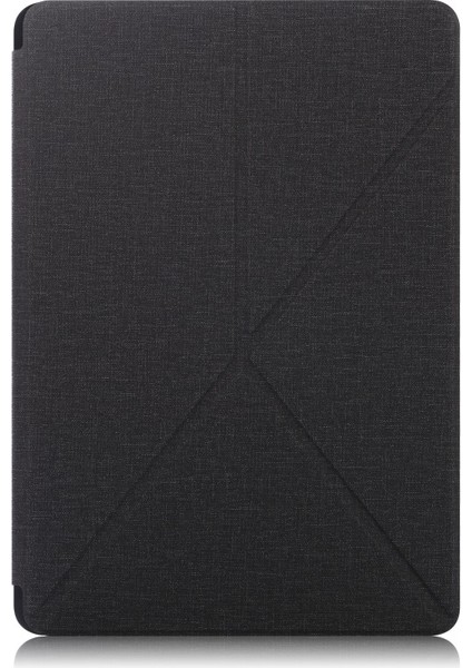 Galaxy Tab S7 Plus T970 T975 Için Standlı Uyandırma Özellikli Manyetik Deri Tablet Kılıfı - Siyah (Yurt Dışından)