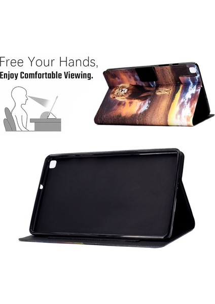 Galaxy Tab S6 Lite Için Desenli Koruyucu Deri Tablet Kılıfı (Yurt Dışından)