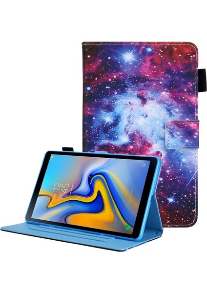 Galaxy Tab A8 10.5 Için Desenli Baskılı Stand Kapaklı Suni Deri Cüzdan Işlevli Koruyucu Tablet Kılıfı (Yurt Dışından)