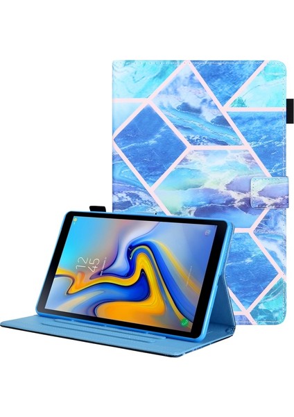 Galaxy Tab A8 10.5 Için Desenli Baskılı Stand Kapaklı Suni Deri Cüzdan Işlevli Koruyucu Tablet Kılıfı (Yurt Dışından)